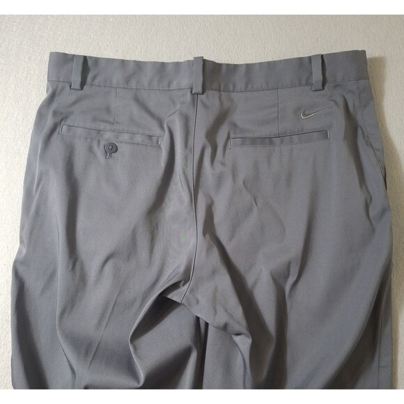 Nike Victory Golf Pants Mens 34x32 Gray Straight Leg Performance Dri Fit Chino - Picture 11 of 12